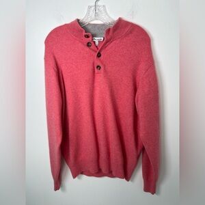 EUC! Peter Millar Mens Coral Sweater Size Large